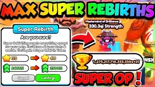 💪I FINALLY REACHED *MAX* SUPER REBIRTHS in Arm Wrestle Simulator!! (Roblox)
