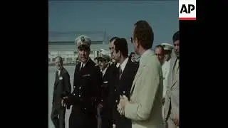 الرئيس الراحل صدام حسين في فرنسا للاطلاع على الطيران الفرنسي 8/9/1975😎