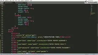 How to create registration form using html and css