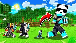 Tiny & Gaint Speedrunner VS Hunter in Minecraft