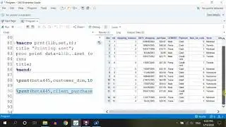 SAS BASE: Macro programs