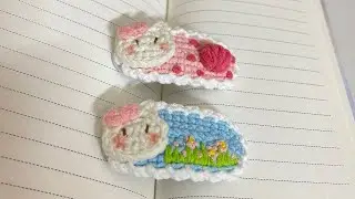 How to crochet rabbit flower hair clip | Hướng dẫn móc kẹp tóc thỏ vườn hoa cute | Lan Anh Crochet