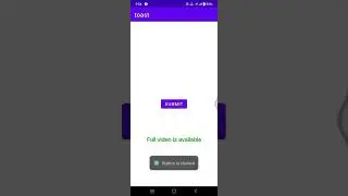 Toast message in android | how to create toast message in android studio | creating toast message💯🤞🔥