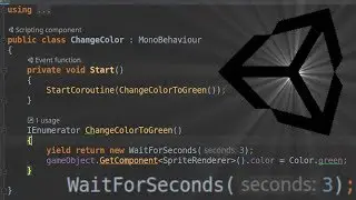 How to run code after a delay in Unity (with coroutines)