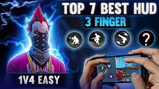 Top 7 best 3 finger custom hud (Best settings) new best custom hud ⚡🥶