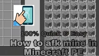 How to afk mine in Minecraft PE