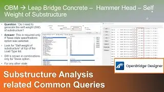 03 Leap Bridge Concrete   Substructure Analysis and Answer to related Common Queries