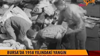 Bursa'da 1958'de Yaşanan Büyük Çarşı Yangınının Görüntüleri Ortaya Çıktı