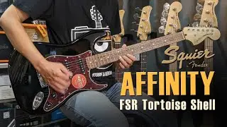Squier FSR Affinity Stratocaster Black w/ Tortoiseshell Pickguard [] Review Indonesia