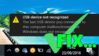 Fix USB Device Not Recognized Device Descriptor Request Failed in Windows 10