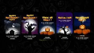 Halloween Invitation Insta Stories - After Effects Template
