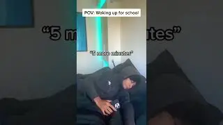 When you Wake Up Late for School in the Morning 😂 