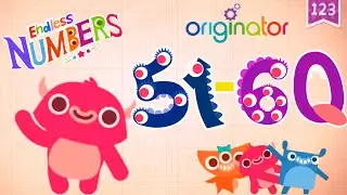 Endless Numbers Learn To Count From 51 To 60 ।। Game For Kids.