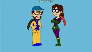 Stark845 and LizzySweets as superheroes