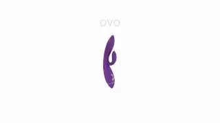 Ovo K1, фиолетовый - Вибратор с клиторальным стимулятором