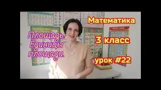 Математика  Урок #22  Площадь  Единицы площади