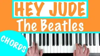 HEY JUDE - The Beatles Piano Tutorial [chords]