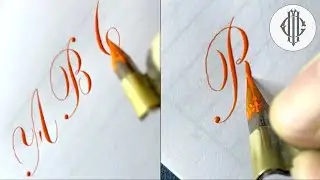 Modern Copperplate  Script Calligraphy for LEFTIES