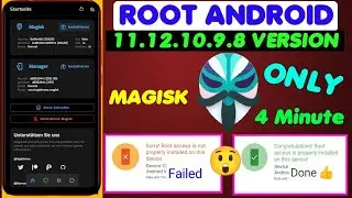 Magisk Method Root My Android 11.12.10.9.8 Only 4Minute 😋No Pc Kingroot Iroot Mtkeasy Github Supersu