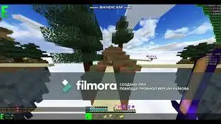 Первое Видео Играю в майнкрафт на сервере : BomjCraft