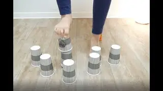 Kinderfußtraining "Die Natur als Vorbild" Becherpyramide