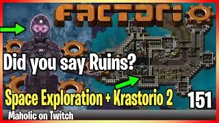 ⚙️Factorio ➡️ First Ruins Discovered ✅  ➡️Space Exploration + Krastorio 2 🏭⚙️| Gameplay