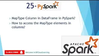 25- MapType Column in DataFrame in PySpark in Hindi  