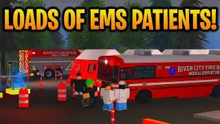 MEDICAL SUPPORT UNIT RESPONDS TO A MASS-CAUSALITY-INCIDENT! HUGE BUS BRIDGE COLLAPSE! ER:LC (Roblox)