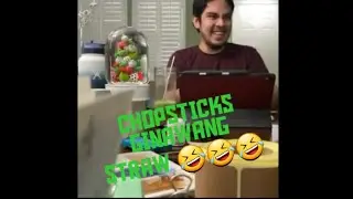 Moira Prank Jason, chopsticks  ginawang straw laughtrip