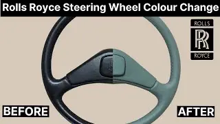 How to change the colour of your steering wheel | Rolls Royce Silver Shadow II | leathercare.com