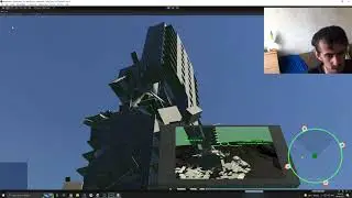 Unity 3D - DJI drone assisted rocket missile hit building in Kyiv Ukraine Simulation