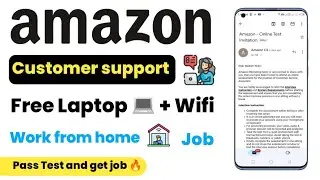 Amazon vcs work from home Job | how to apply | Free Laptops and wifi 💻 | Amazon job