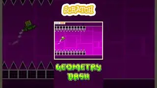 I remade GEOMETRY DASH in SCRATCH 🔥🔥🔥!    #scratch #scratchprogramming #shorts