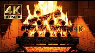 🔥 3 Hours Fireplace Crackling Sounds in 4K | Real Wood Fire ASMR for Sleep, Relax & Stress Relief