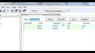 Java prog#9  Get value from JTable and set it to jtextfield in Netbeans Java and Sqlite mysql