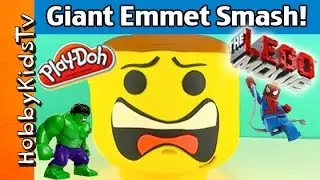 Play-Doh Giant Lego Head EMMET Makeover