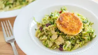Crispy Goat Cheese and Brussels Sprout Salad