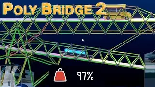 Hart an der Belastungsgrenze - Poly Bridge 2 #05