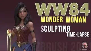 Wonder Woman 1984 Digital Sculpting Zbrush 2021 timelapse