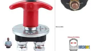Heavy Duty Battery Isolator Switch for Car, Van, Boat, RV, Truck - 200A, Waterproof, 100K Cycles