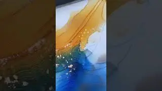 Abstract Painting #artshorts #alcoholink #fluidart