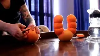фруктовая чаша для кальяна из апельсинов