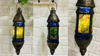 DIY lantern with glass jar | Turkish lantern | moroccan lantern |