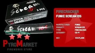 Funke Scream 10S / Pfeifböller mit Blitzknall / CE-P1 / BKS / FLASH @ PYROMARKET PL