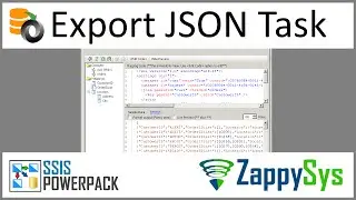 SSIS JSON Export Task - Generate JSON file from SQL Server, MySQL or Oracle Tables
