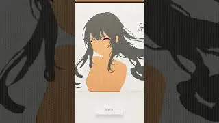 #shorts  💥 💯🤩#passpartout2 paleta de color inicial Anime Girl Arte 14💥 💯🤩 #hamhams #anime #vtuber