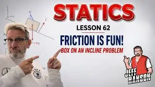 Statics: Lesson 62 - Friction is Fun, Box on an Incline