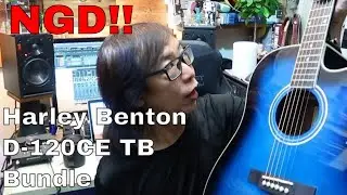 The Harley Benton D-120CE TB Bundle Unboxing and review