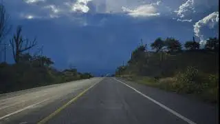 free stock footages | highway from the point of view of a car