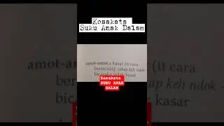 Bahasa Suku Anak Dalam atau Orang Rimba di Jambi #jambi #sukuanakdalam